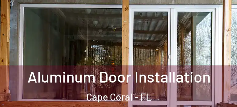  Aluminum Door Installation Cape Coral - FL