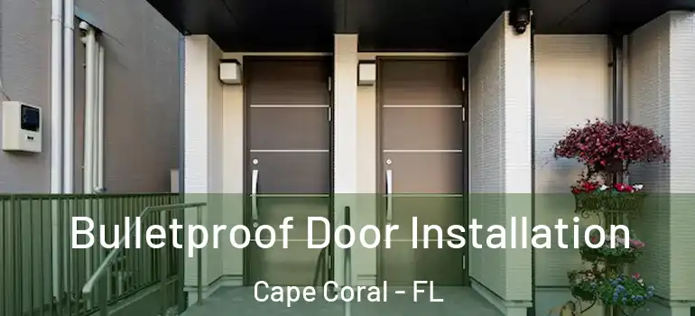  Bulletproof Door Installation Cape Coral - FL