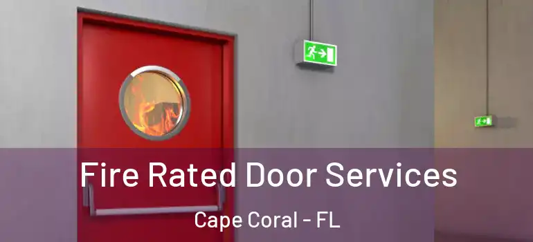  Fire Rated Door Services Cape Coral - FL