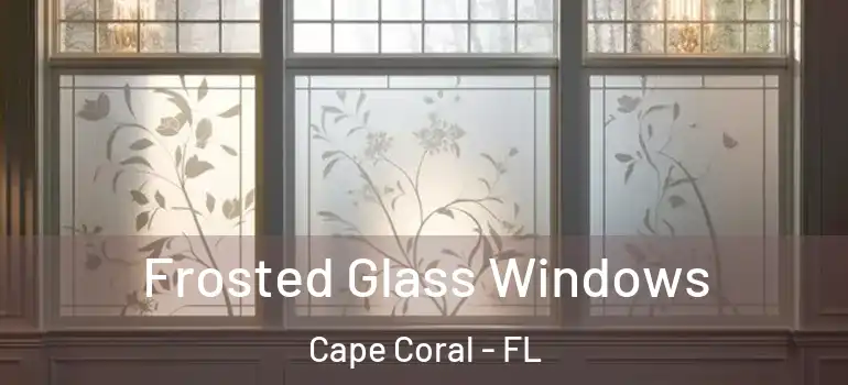  Frosted Glass Windows Cape Coral - FL