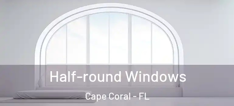  Half-round Windows Cape Coral - FL