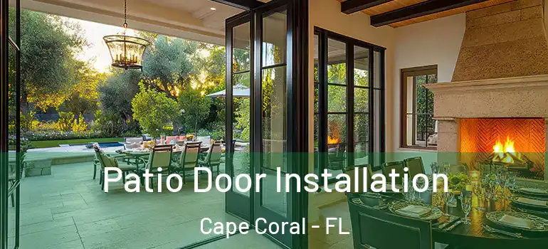  Patio Door Installation Cape Coral - FL