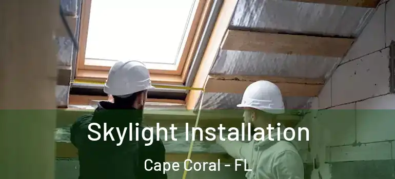  Skylight Installation Cape Coral - FL