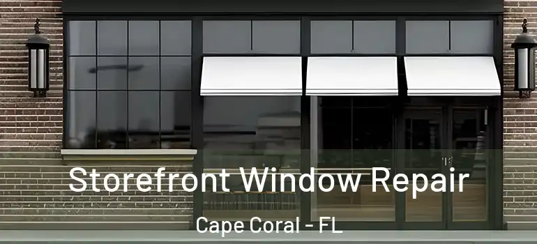  Storefront Window Repair Cape Coral - FL