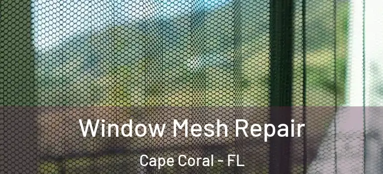  Window Mesh Repair Cape Coral - FL